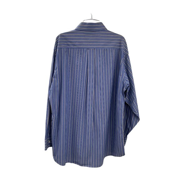 Tommy Hilfiger Dress Shirt Mens 15 1/2 32-33 Used Blue Striped - Picture 2 of 12